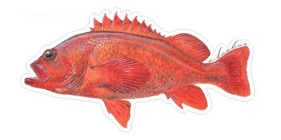 Mini Vermillion Stickers (Pack of 5)