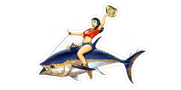 Bluefin Bettie Pinup - 5"