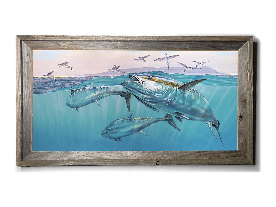 Sale on Limited Edition Socal Coastal fishing art framed, prints signed