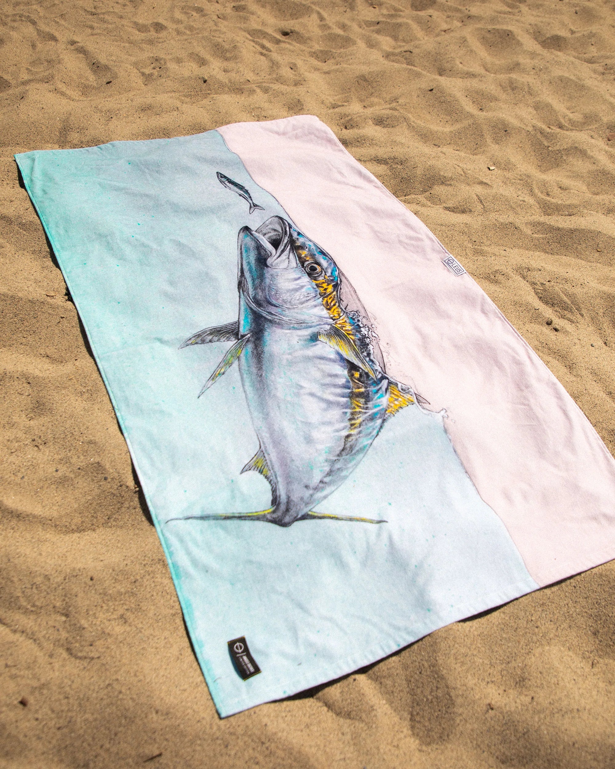 Leus x Abachar Fish Art Eco Beach Towels - Studio Abachar